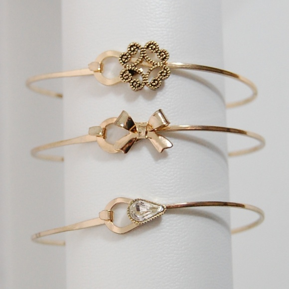 Jewelry - SET of 3 Fun Bangle Bracelets